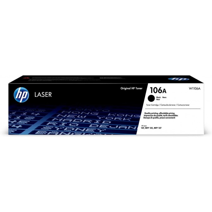Toner Originale HP 106A W1106A Nero 1000 copie